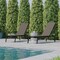 Flash Furniture Black/Brown Adjustable Chaise Lounge, 2PK 2-JJ-LC326-BLK-BR-GG - alternate 1
